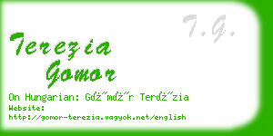 terezia gomor business card